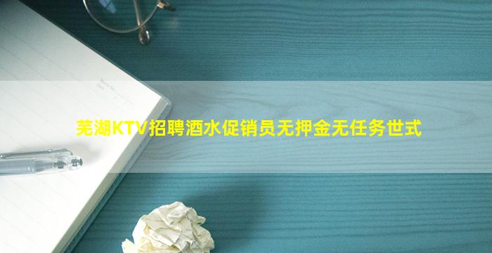 芜湖KTV招聘酒水促销员无押金无任务世式